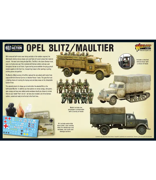 Bolt Action Opel Blitz/Maultier