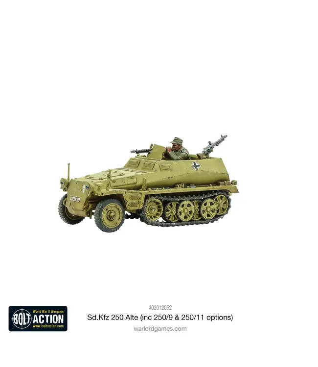Bolt Action Sd.Kfz 250 (Alte) half-track (250/1, 250/9 & 250/11 variants)