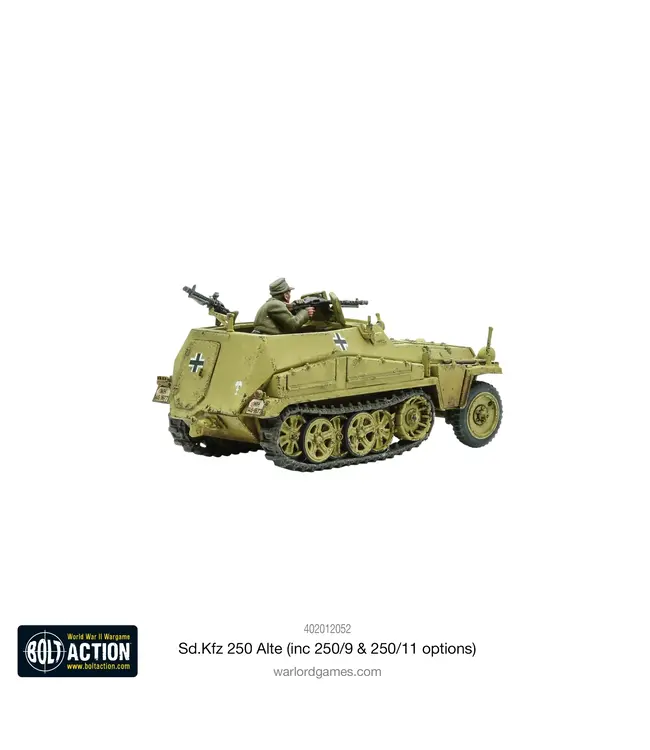 Bolt Action Sd.Kfz 250 (Alte) half-track (250/1, 250/9 & 250/11 variants)
