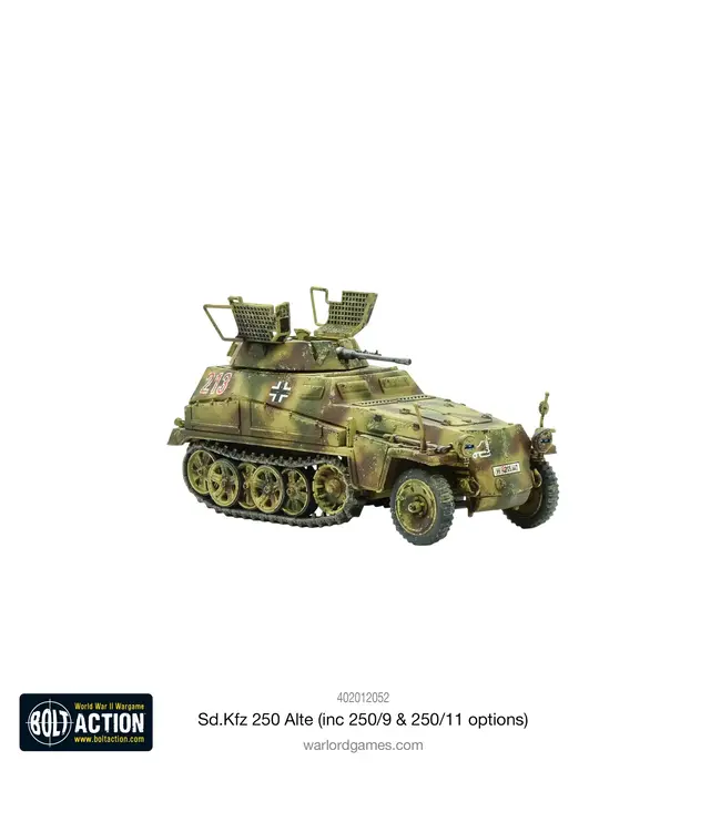 Bolt Action Sd.Kfz 250 (Alte) half-track (250/1, 250/9 & 250/11 variants)