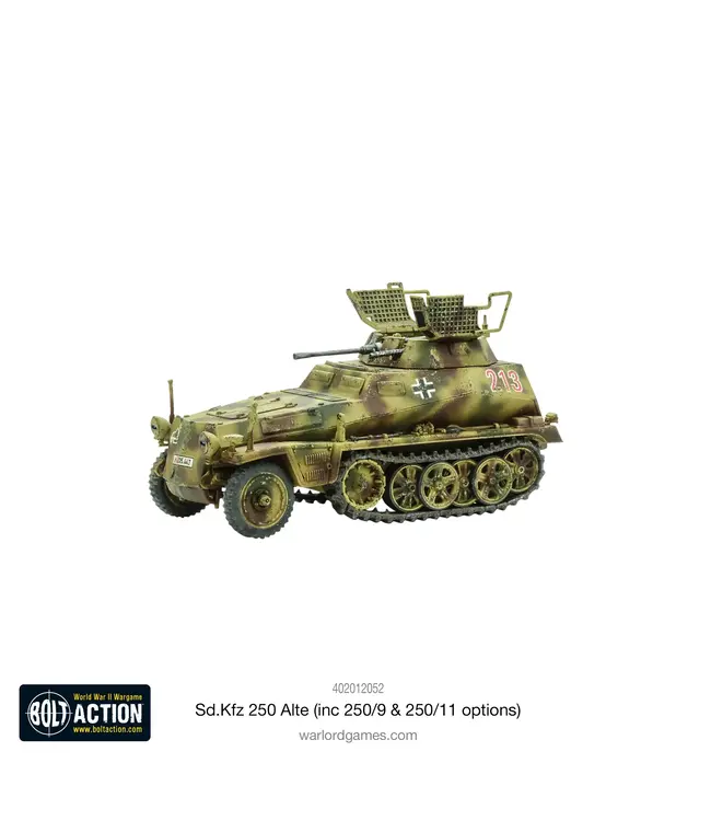 Bolt Action Sd.Kfz 250 (Alte) half-track (250/1, 250/9 & 250/11 variants)
