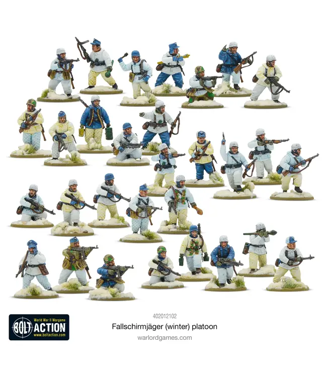 Bolt Action German Winter Fallschirmjäger Platoon