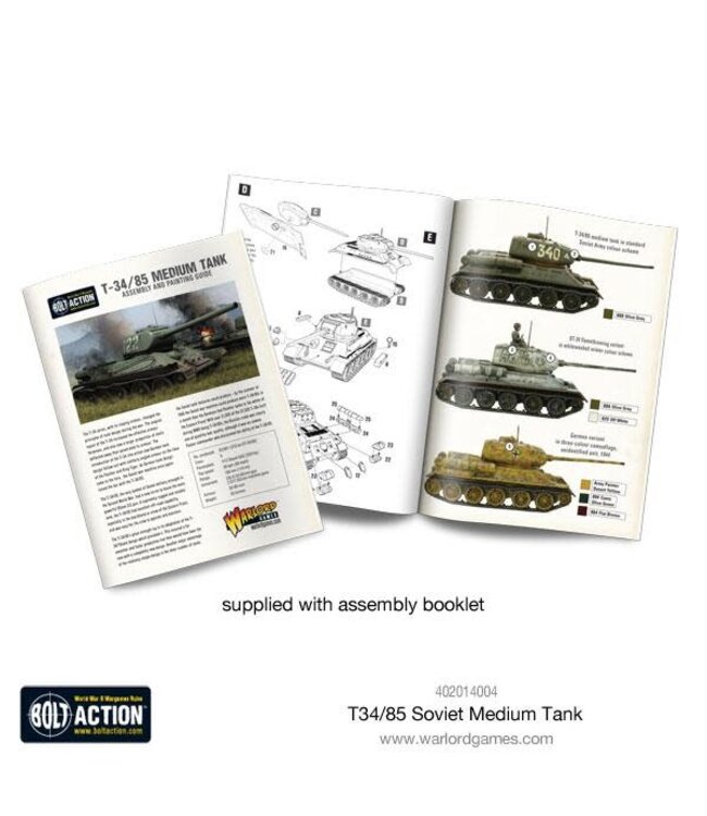 Bolt Action T34/85 Medium Tank