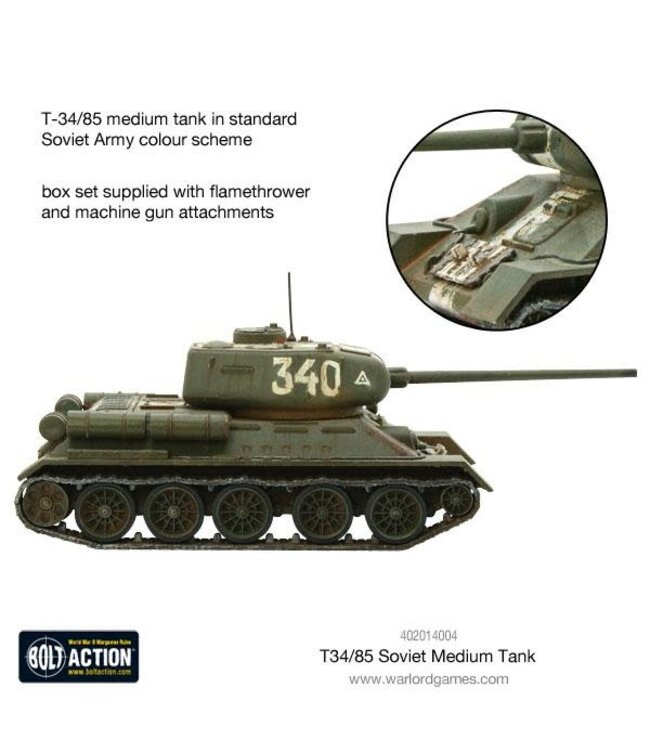 Bolt Action T34/85 Medium Tank