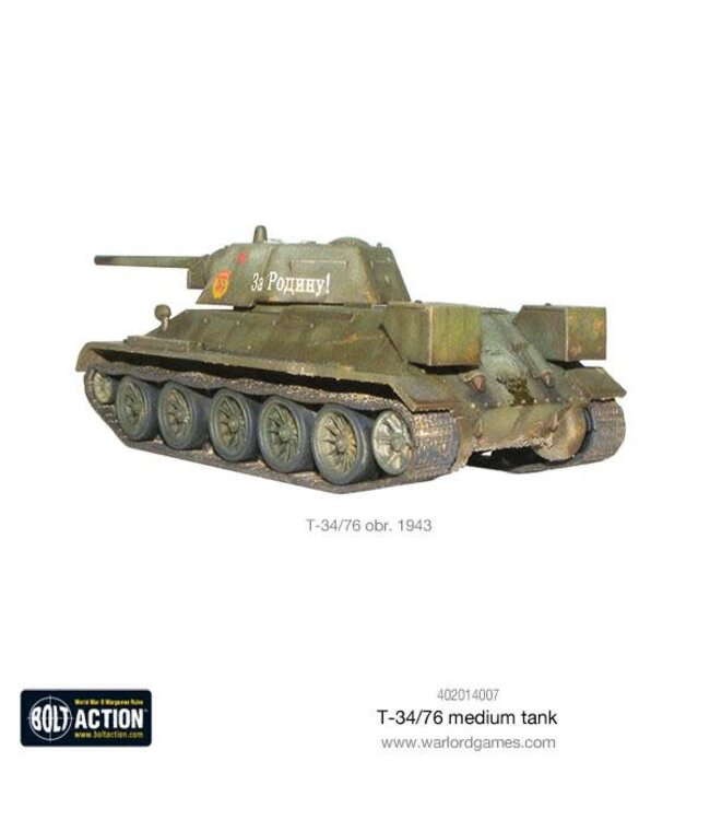 Bolt Action T34/76 Medium Tank