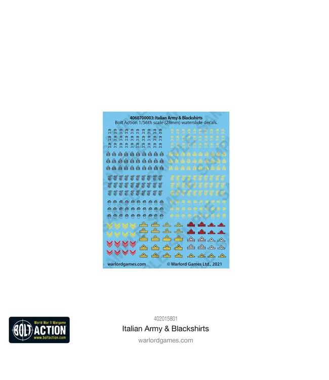 Bolt Action Italian Army & Blackshirts