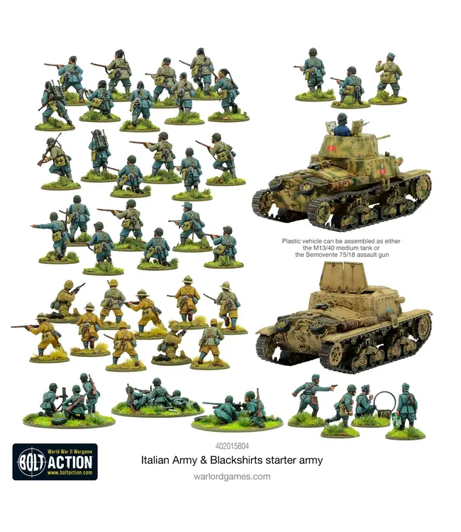 Bolt Action Italian Army & Blackshirts starter army
