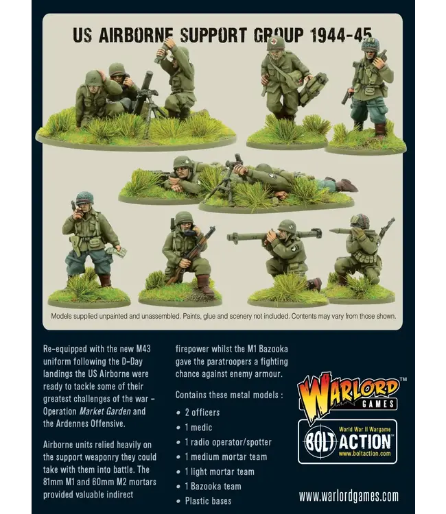 Bolt Action US Airbourne support group (1944-45)