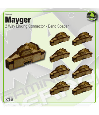 MAD Gaming Terrain MR - 2 Way Bend Connector Spacer