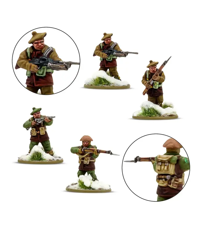 Bolt Action British & Canadian infantry (Winter) Platoon