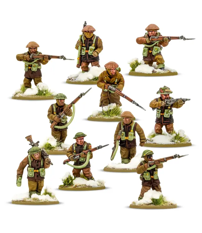 Bolt Action British & Canadian infantry (Winter) Platoon