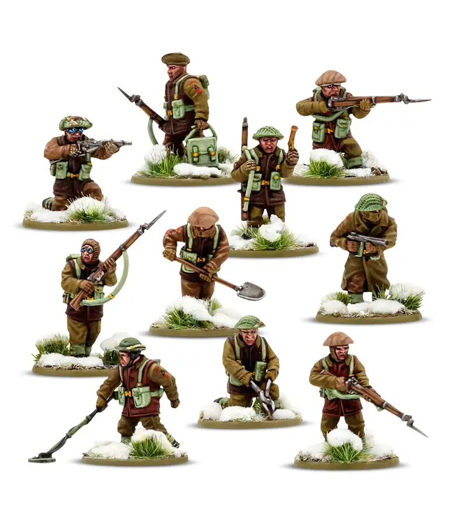 Bolt Action British & Canadian infantry (Winter) Platoon