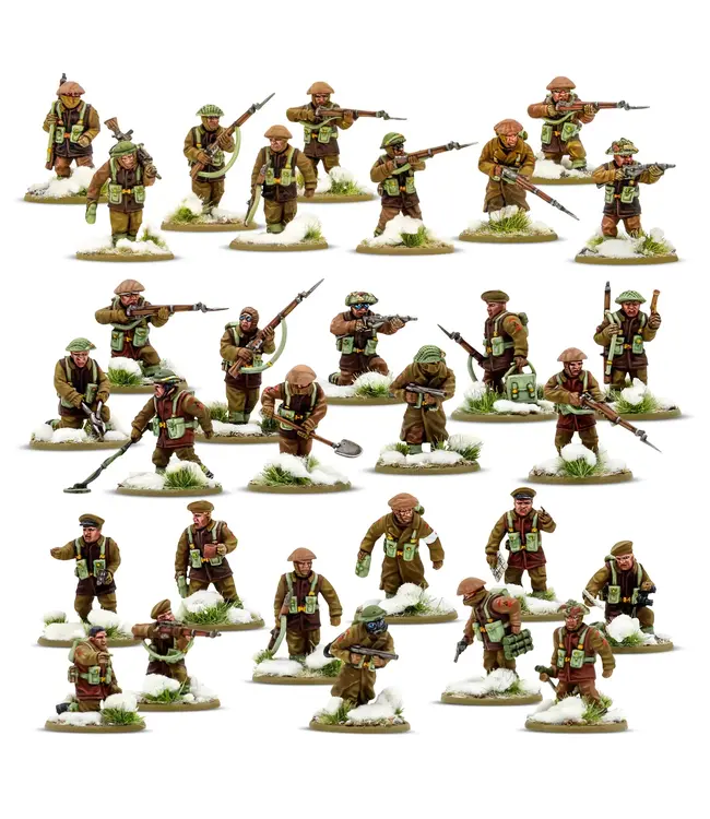 Bolt Action British & Canadian infantry (Winter) Platoon