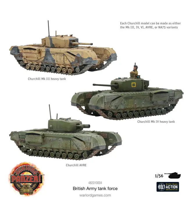 Bolt Action Achtung Panzer! British Army tank force