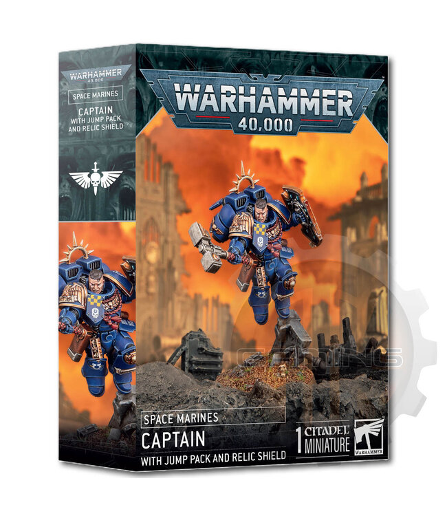 Warhammer 40000 Space Marine: Captain With Jump Pack & Relic Shield