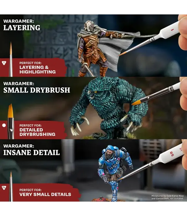 Army Painter Core Most Wanted Brush Set