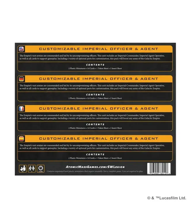 Star Wars Legion Star Wars: Legion - Customisable Imperial Officer & Agent