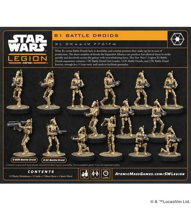 Star Wars Legion Star Wars: Legion - B1 Battle Droids