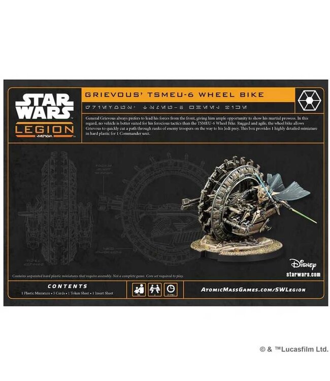 Star Wars Legion Star Wars: Legion - General Grievous' TSMEU-6 Wheel Bike
