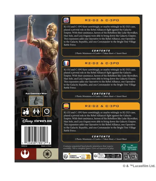 Star Wars Legion Star Wars: Legion R2-D2 & C-3P0 Operative Expansion
