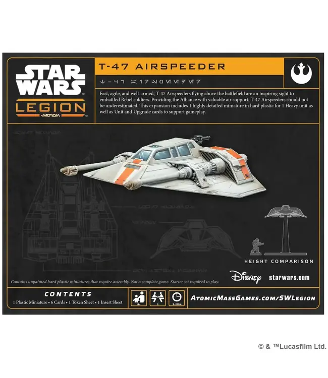 Star Wars Legion Star Wars: Legion T-47 Airspeeder