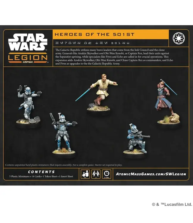 Star Wars Legion Star Wars: Legion Heroes of the 501st Character Pack