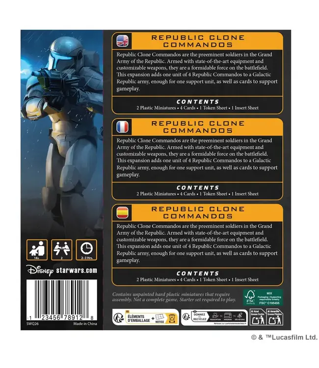 Star Wars Legion Star Wars: Legion Republic Clone Commandos
