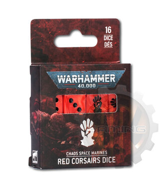 Warhammer 40000 Chaos Space Marines: Red Corsairs Dice