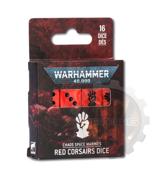 Warhammer 40000 Chaos Space Marines: Red Corsairs Dice
