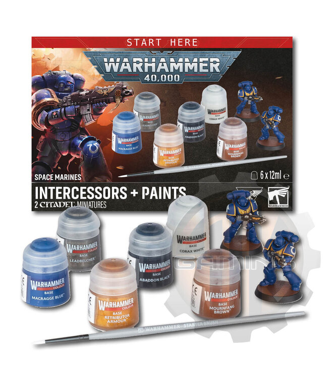 Warhammer 40000 Space Marine Intercessors + Paints