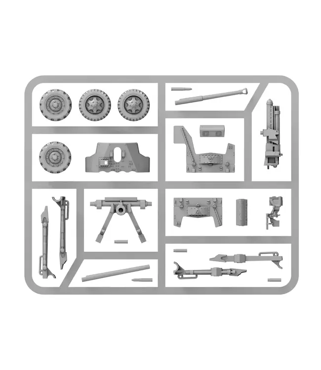 Bolt Action US 57mm anti-tank gun (plastic)