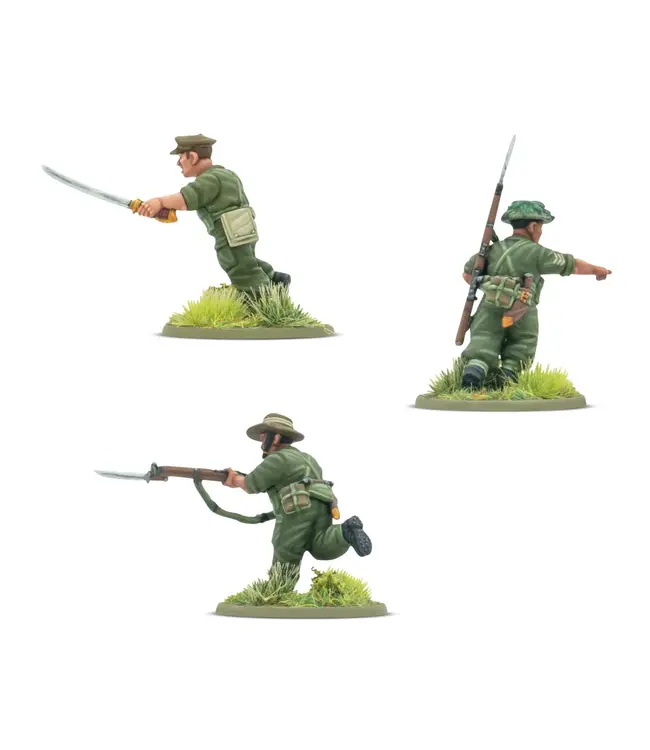 Bolt Action Gurkha infantry platoon