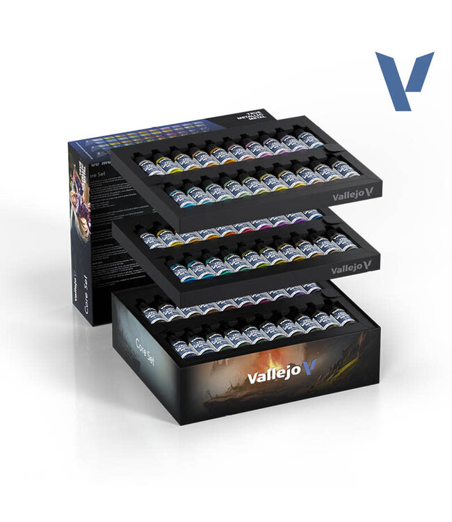 Vallejo True Metallic Metal True Metallic Metal Color Case - 80 Colours & Carry Case