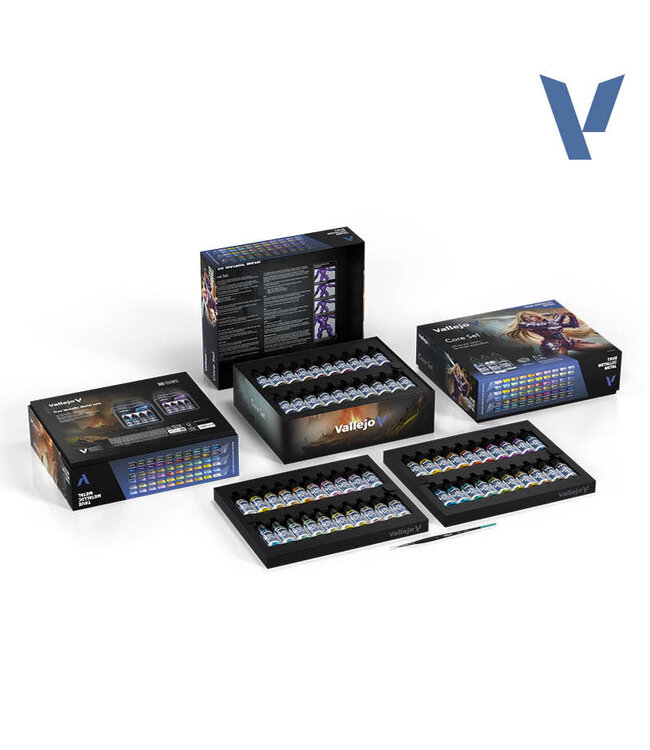 Vallejo True Metallic Metal True Metallic Metal Color Case - 80 Colours & Carry Case