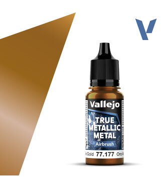 Vallejo True Metallic Metal True Metallic Metal Airbrush Arcane Gold 18ml