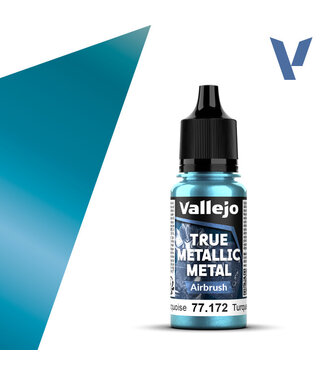 Vallejo True Metallic Metal True Metallic Metal Airbrush Hydra Turquoise 18ml