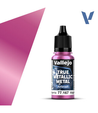 Vallejo True Metallic Metal True Metallic Metal Airbrush Crimson Magenta 18ml