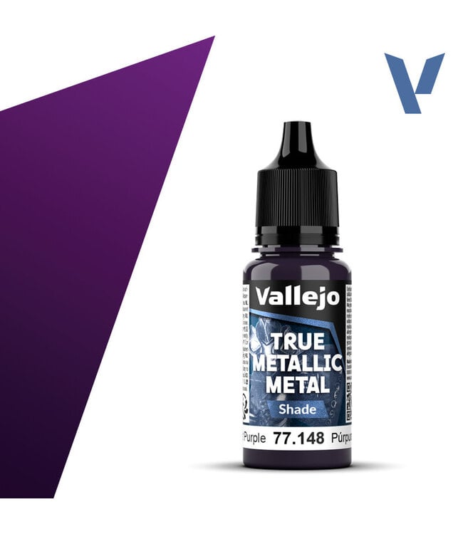 Vallejo True Metallic Metal True Metallic Metal Shade Amethyst Purple 18ml