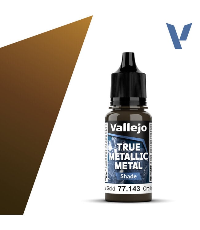 Vallejo True Metallic Metal True Metallic Metal Shade Imperial Gold 18ml