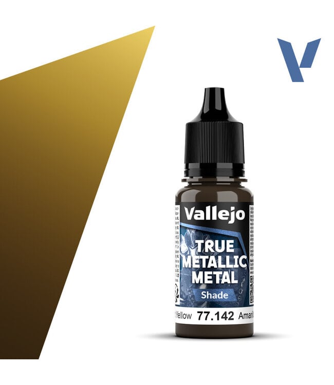 Vallejo True Metallic Metal True Metallic Metal Shade Radiant Yellow 18ml