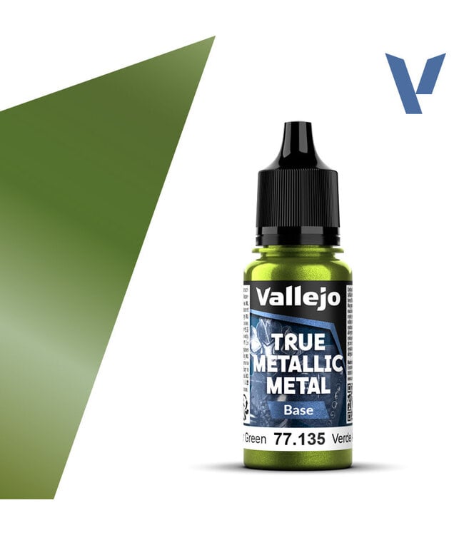 Vallejo True Metallic Metal True Metallic Metal Base Amber Green 18ml
