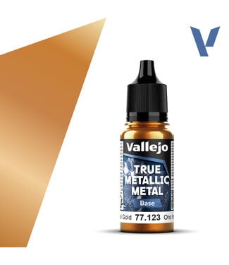 Vallejo True Metallic Metal True Metallic Metal Base Imperial Gold 18ml