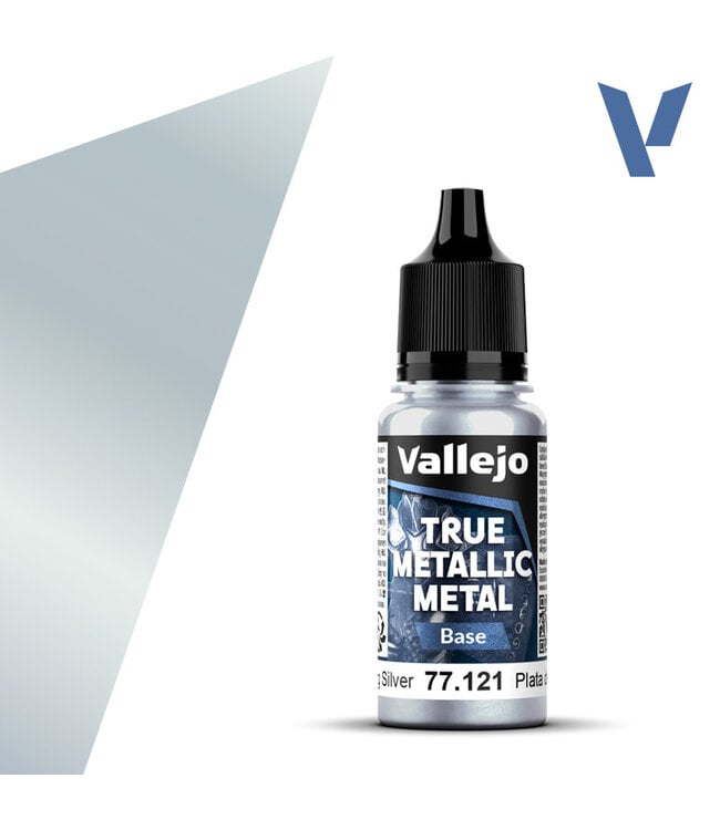 Vallejo True Metallic Metal True Metallic Metal Base Sterling Silver 18ml