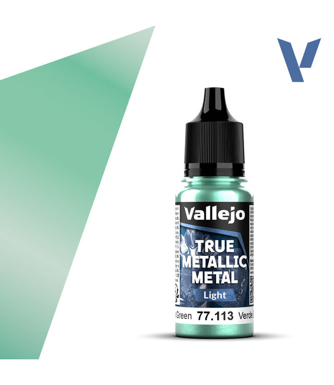Vallejo True Metallic Metal True Metallic Metal Light Beetle Green 18ml