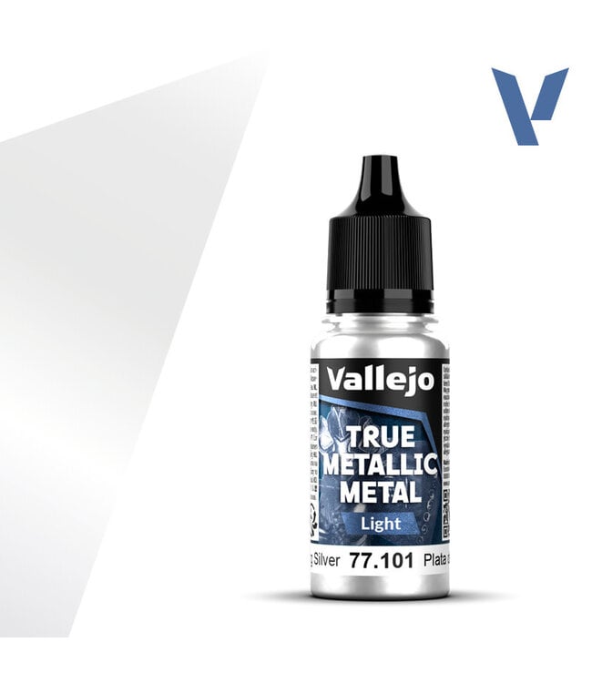 Vallejo True Metallic Metal True Metallic Metal Light Sterling Silver 18ml