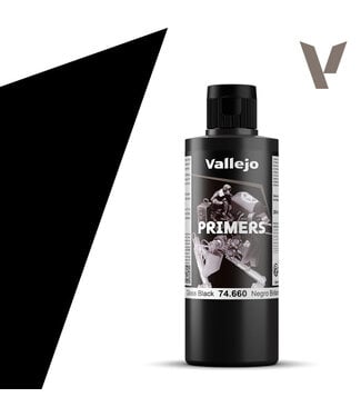 Vallejo Primer Metal Color - Gloss Black Primer 200ml