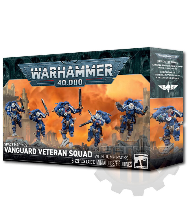 Warhammer 40000 Space Marines: Vanguard Veteran Squad With Jump Packs