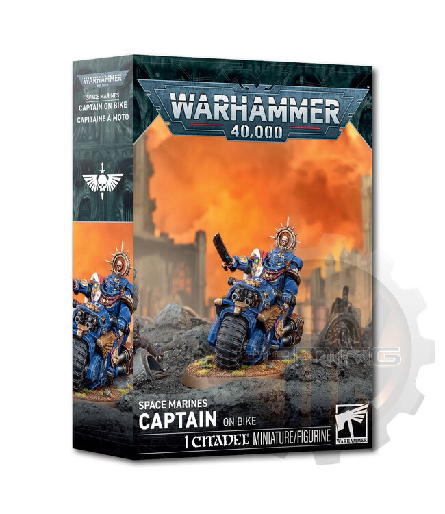 Warhammer 40000 Space Marines: Captain On Bike