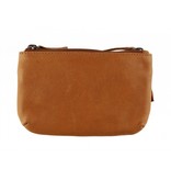 District District Wax Lane Portemonnee Keycase Cognac