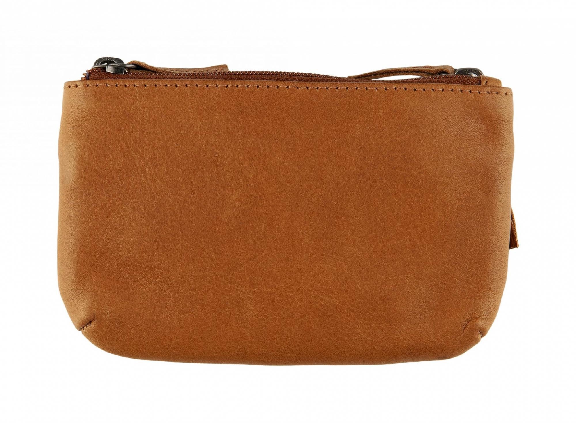 District District Wax Lane Portemonnee Keycase Cognac